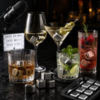 Reusable Ice Cubes 8 Pcs – Stainless Steel Drink Cooler Stones
